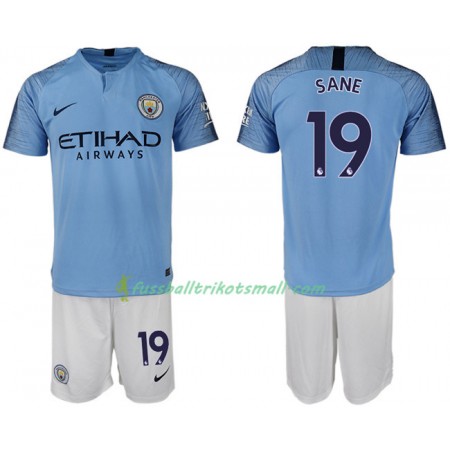 Fußballtrikots Manchester City SANE 19 Kinder 2018-2019 Kurzarm Heimtrikotsatz kaufen